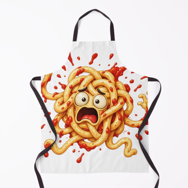 Item preview, Crazy Spaghetti Monster Sauce Splatter Cartoon designed and sold by jgvisualarts.