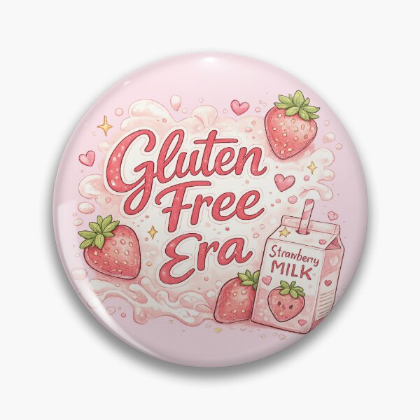 Item preview, Gluten Free Era – Cute Strawberry Milk Pastel Coeliac Aesthetic Girly Design designed and sold by My Gluten Free Life UK.