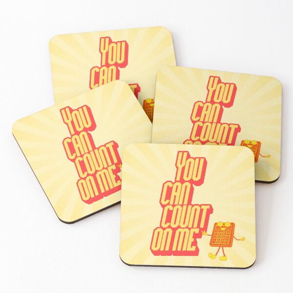 Item preview, You Can Count On Me Calculator Sticker | Funny Retro Math Graphic designed and sold by azLittleLuxur.