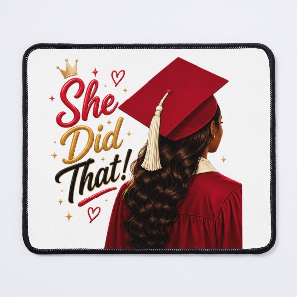 Item preview, She Did That! Crimson and Cream designed and sold by EverMuse Studio.