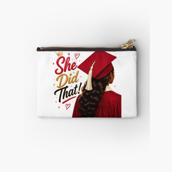 Item preview, She Did That! Crimson and Cream designed and sold by EverMuse Studio.