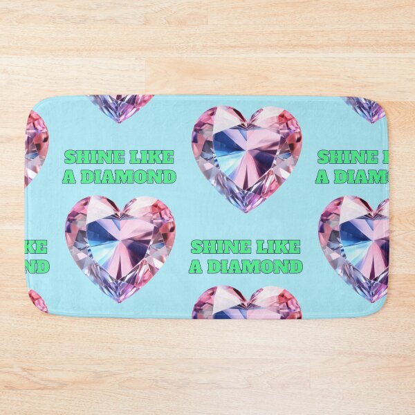 Item preview, Diamond Heart Shine Like A Diamond Quote designed and sold by Mauswohn.