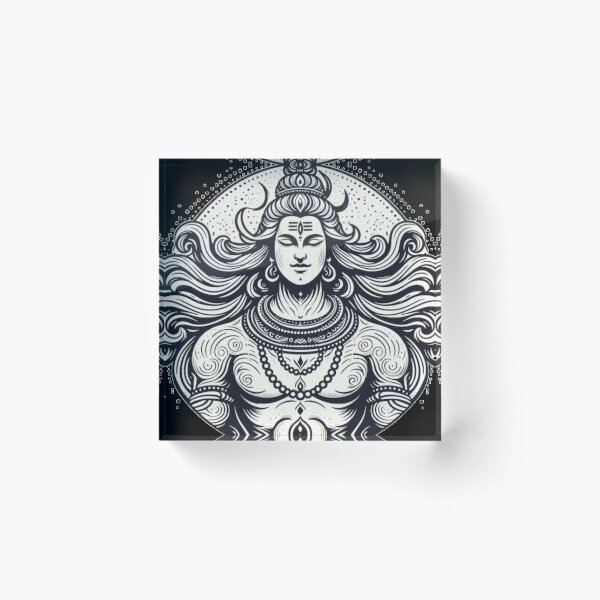 Item preview, God Shiv ji in meditation designed and sold by Manesakshi2004.