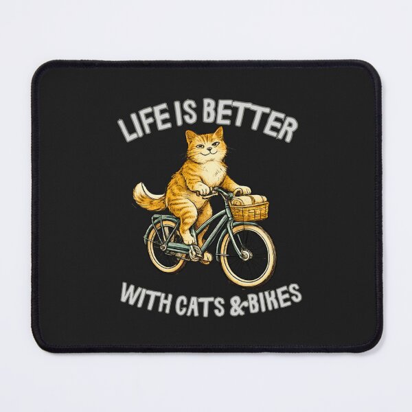 Item preview, Life Is Better With Cats Bikes designed and sold by AdicretorDesign.