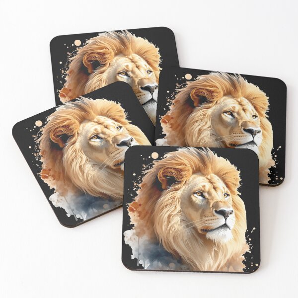 Item preview, Watercolor Lion Art – Majestic King of the Jungle Design designed and sold by Biedroneczka.