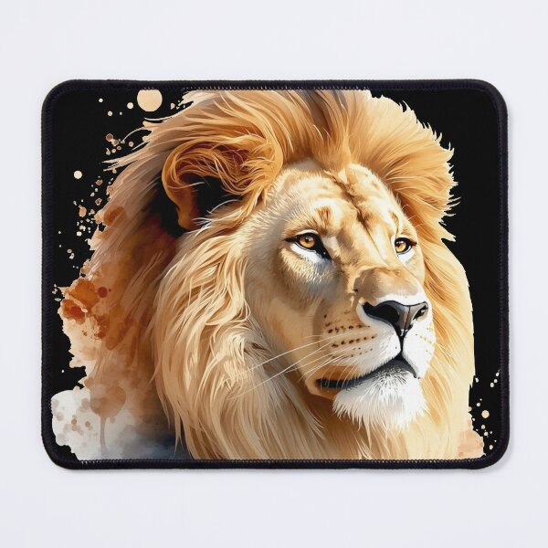 Item preview, Watercolor Lion Art – Majestic King of the Jungle Design designed and sold by Biedroneczka.