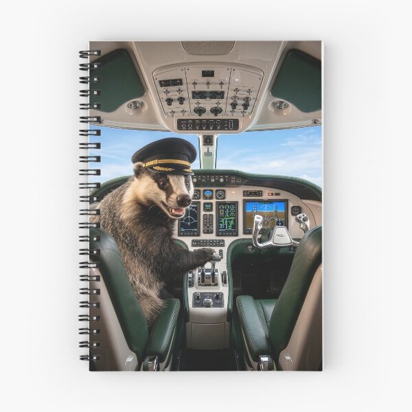 Item preview, Badger Pilot Scoffs at Turbulence designed and sold by Tridentulus.