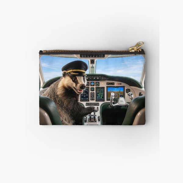 Item preview, Badger Pilot Scoffs at Turbulence designed and sold by Tridentulus.