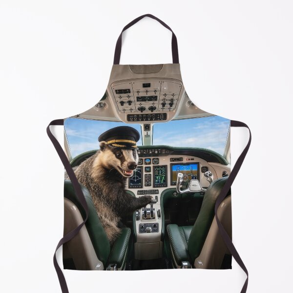 Item preview, Badger Pilot Scoffs at Turbulence designed and sold by Tridentulus.
