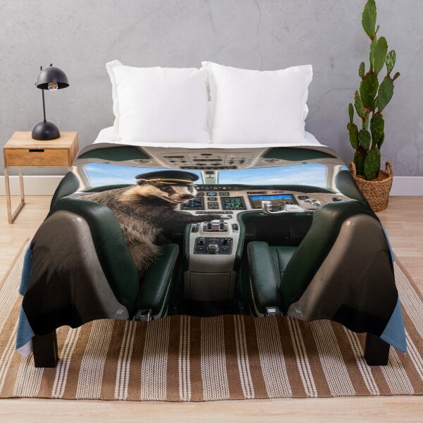 Item preview, Badger Pilot Scoffs at Turbulence designed and sold by Tridentulus.