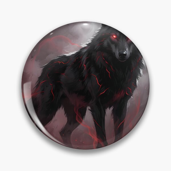 Item preview, Dark Wolf Spirit Gothic Anime Art designed and sold by RkskArt.