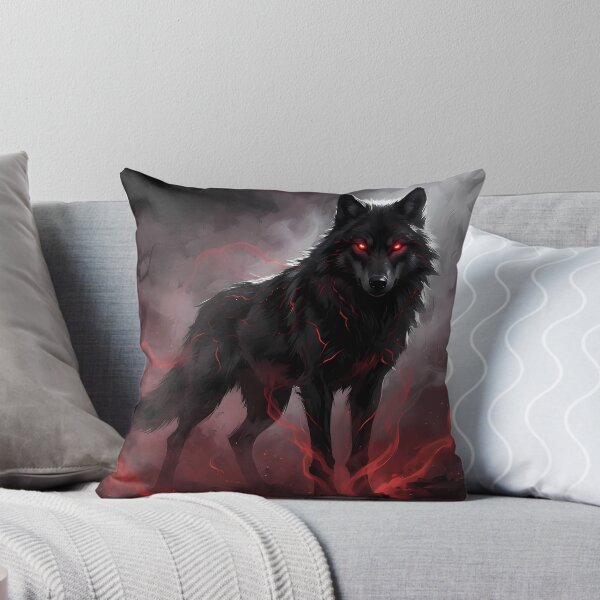 Item preview, Dark Wolf Spirit Gothic Anime Art designed and sold by RkskArt.