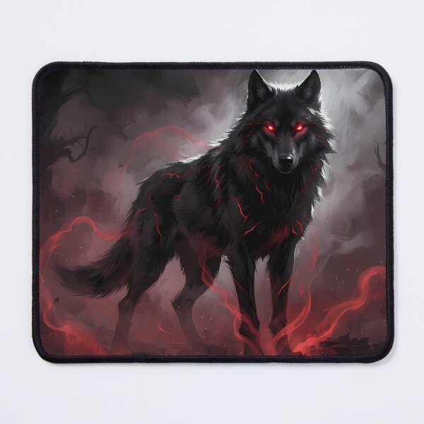 Item preview, Dark Wolf Spirit Gothic Anime Art designed and sold by RkskArt.