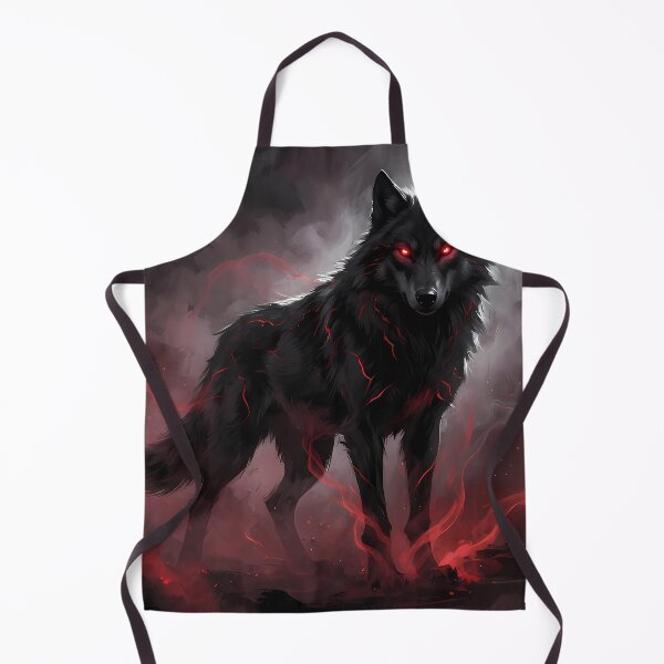 Item preview, Dark Wolf Spirit Gothic Anime Art designed and sold by RkskArt.