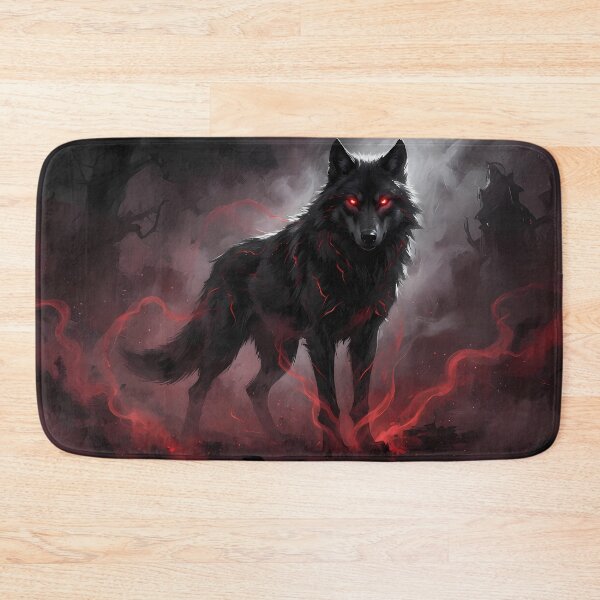 Item preview, Dark Wolf Spirit Gothic Anime Art designed and sold by RkskArt.