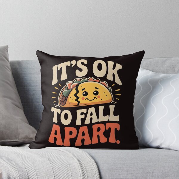 Item preview, It's Ok to Fall Apart Taco – Funny Mental Health Taco Lover Design designed and sold by Redgiant87x.