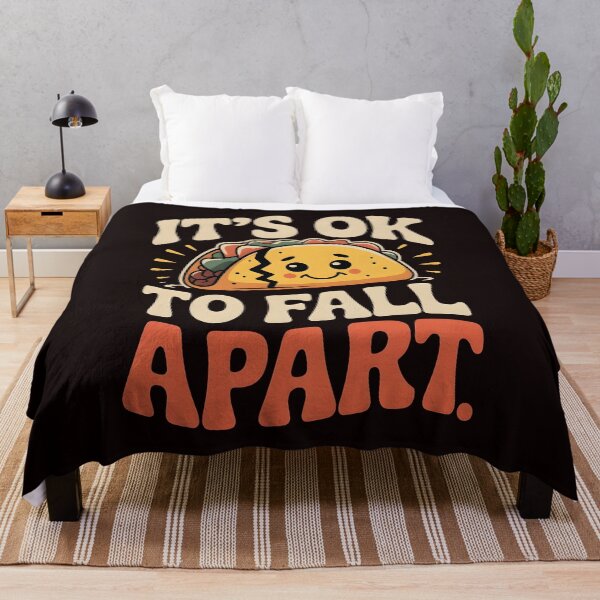 Item preview, It's Ok to Fall Apart Taco – Funny Mental Health Taco Lover Design designed and sold by Redgiant87x.
