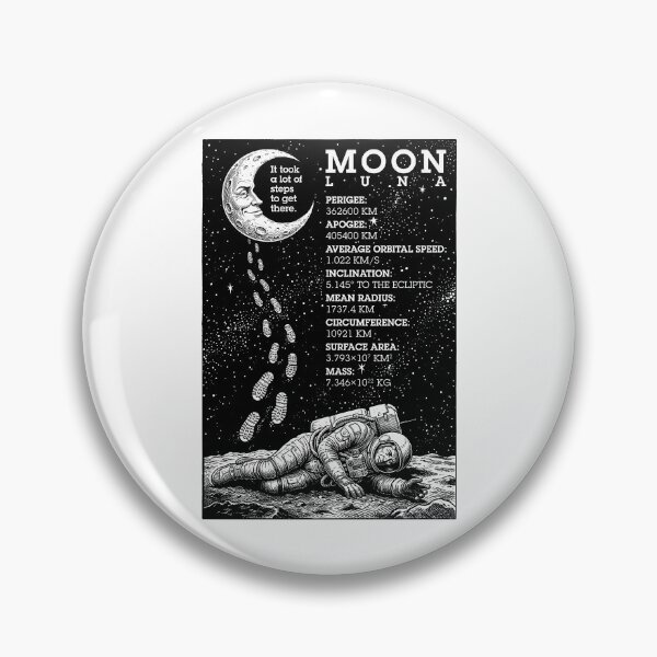 Item preview, Steps To The Moon Science Tired Astronaut Space designed and sold by GrandeDuc.