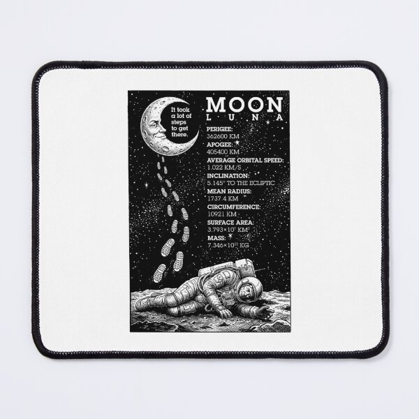Item preview, Steps To The Moon Science Tired Astronaut Space designed and sold by GrandeDuc.