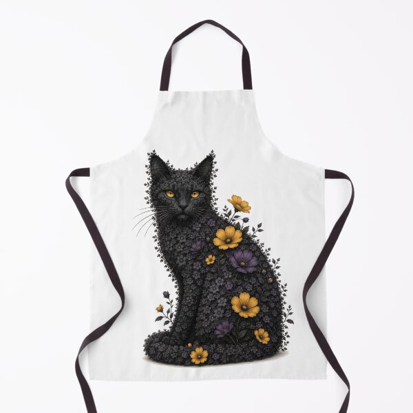 Item preview, Midnight Blossom Spirit Cat designed and sold by MarekoraStudio.