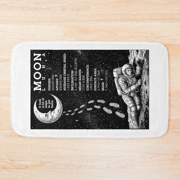 Item preview, Steps To The Moon Science Tired Astronaut Space designed and sold by GrandeDuc.