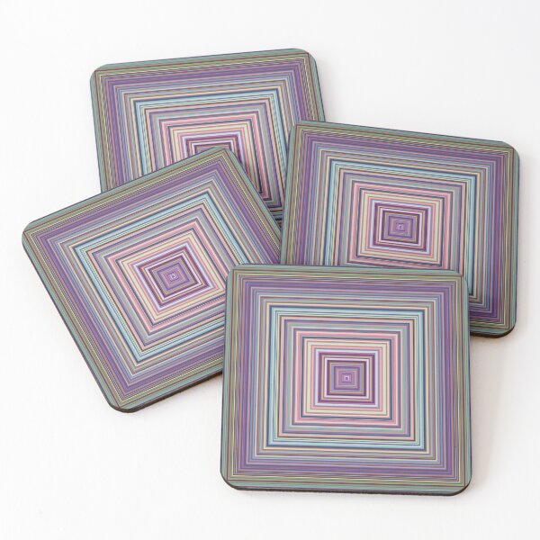 Item preview, Infinite Nested Spectrum Squares designed and sold by EchoArtVibe.