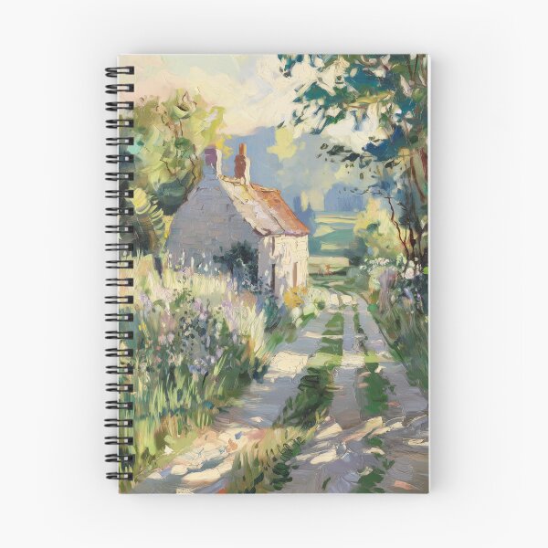 Item preview, Stone Cottage in Spring | French Countryside Impressionist Print designed and sold by CARRAANN.