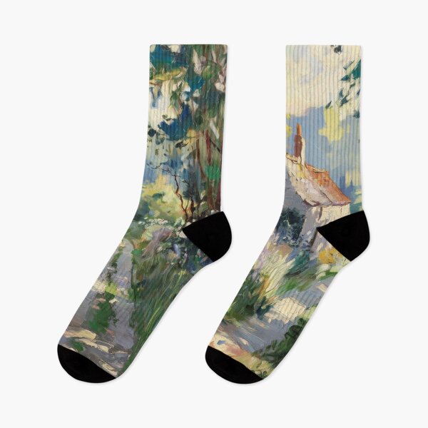 Item preview, Stone Cottage in Spring | French Countryside Impressionist Print designed and sold by CARRAANN.