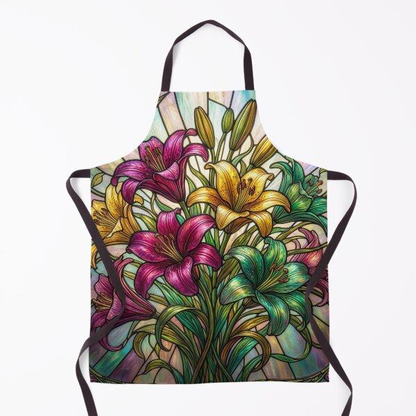 Item preview, Stained Glass Style Lilies designed and sold by Tridentulus.