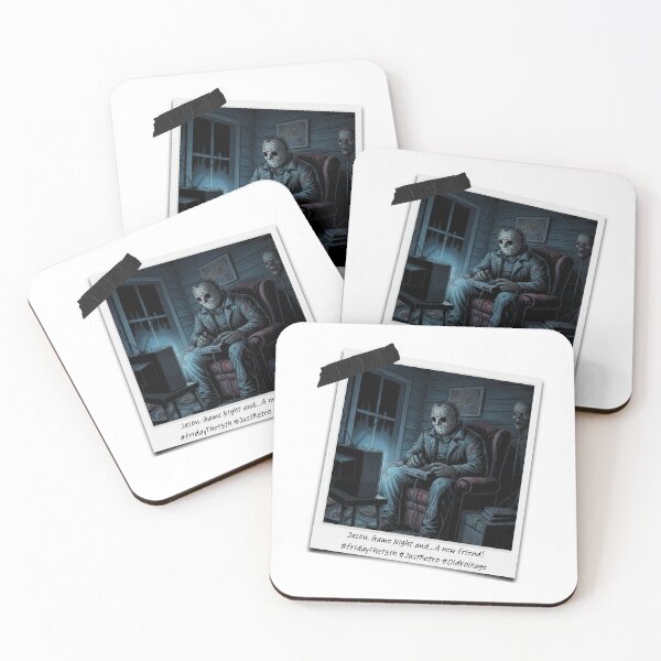 Item preview, ​Jason Voorhees Retro Game Night - Polaroid Art designed and sold by OldVoltage.