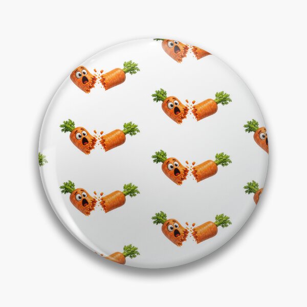 Item preview, Funny Shocked Carrot Snapping in Half Cartoon designed and sold by jgvisualarts.
