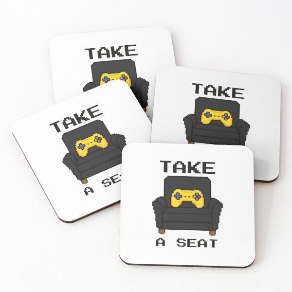 Item preview, Take A Seat Gaming Pix Logo designed and sold by logowannawear.