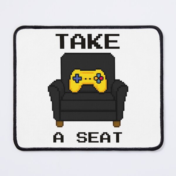 Item preview, Take A Seat Gaming Pix Logo designed and sold by logowannawear.