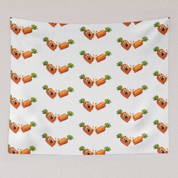 Item preview, Funny Shocked Carrot Snapping in Half Cartoon designed and sold by jgvisualarts.