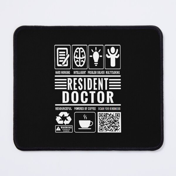 Item preview, Funny Resident Doctor Job Description Icons QR Code designed and sold by MerchMaxxing.