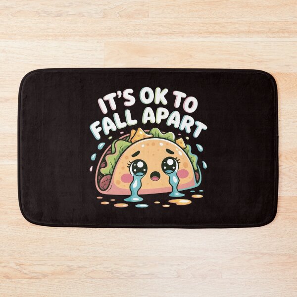 Item preview, It's Ok to Fall Apart Taco – Cute Taco Mental Health Apparel designed and sold by Redgiant87x.