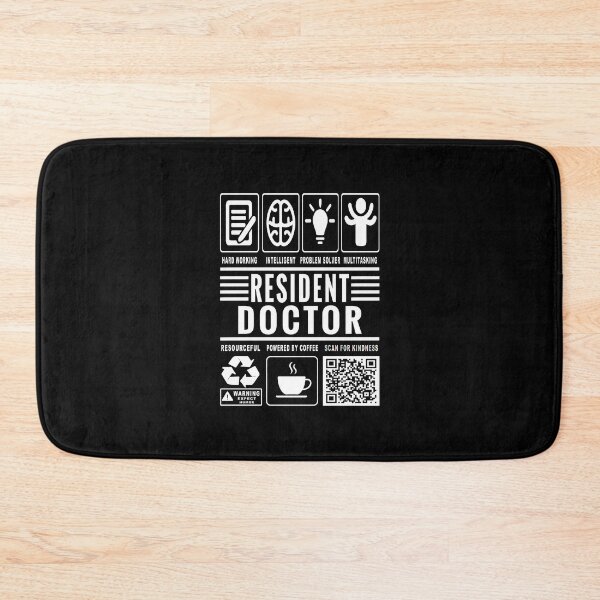 Item preview, Funny Resident Doctor Job Description Icons QR Code designed and sold by MerchMaxxing.