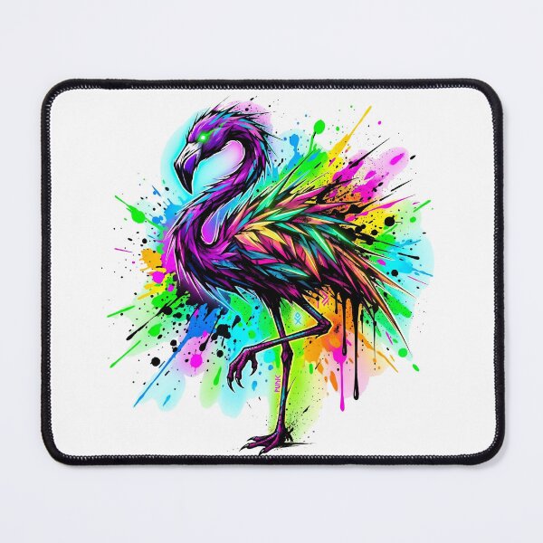 Item preview, Neon Punk Flamingo: The Vibrant Rebel designed and sold by OnikaD art.