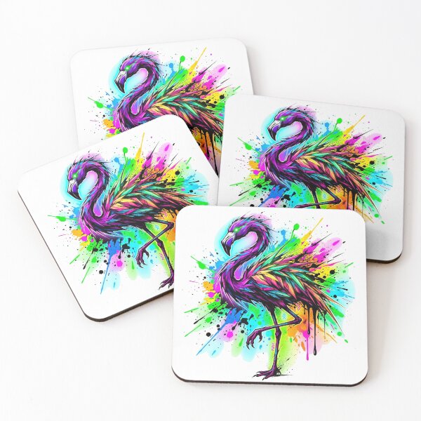 Item preview, Neon Punk Flamingo: The Vibrant Rebel designed and sold by OnikaD art.