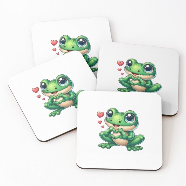 Item preview, Urocza Grafiką Żaby z Serduszkiem-Cute Frog Art designed and sold by NeonSketch Lab.