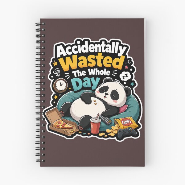Item preview, Accidentally Wasted The Whole Day Panda Sticker  designed and sold by PixoNest.