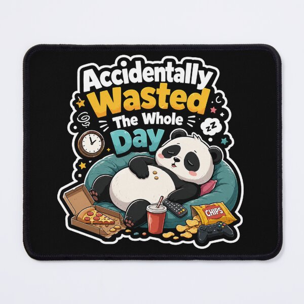 Item preview, Accidentally Wasted The Whole Day Panda Sticker  designed and sold by PixoNest.