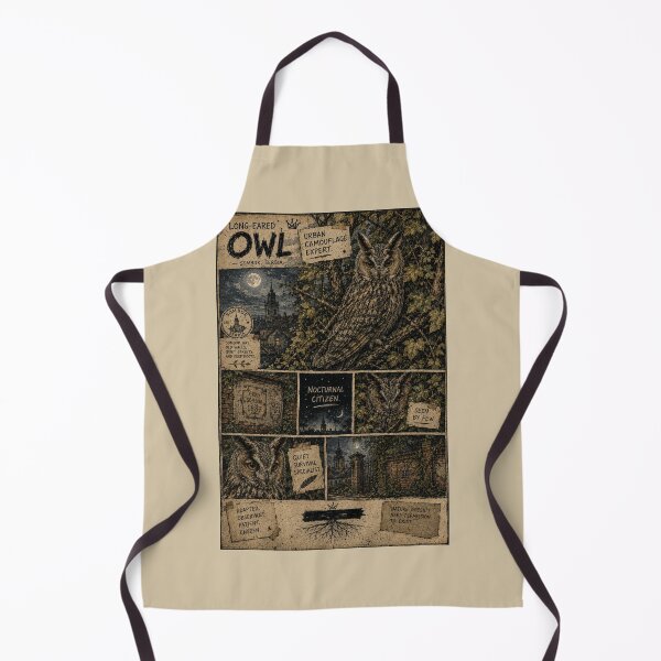 Item preview, LONG-EARED OWL (UTINA) — Urban Camouflage Expert designed and sold by InnerwayStudio.