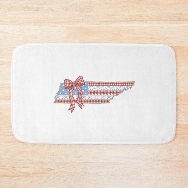 Item preview, Cute Patriotic Tennessee Map with Red Gingham Bow designed and sold by Paper Drip.
