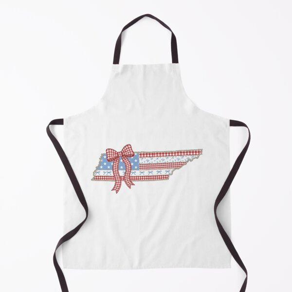 Item preview, Cute Patriotic Tennessee Map with Red Gingham Bow designed and sold by Paper Drip.