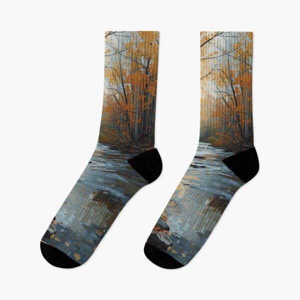 Item preview, Amber Creek in Autumn designed and sold by AbstractAnom.