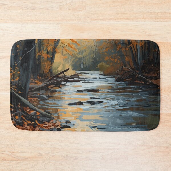 Item preview, Amber Creek in Autumn designed and sold by AbstractAnom.