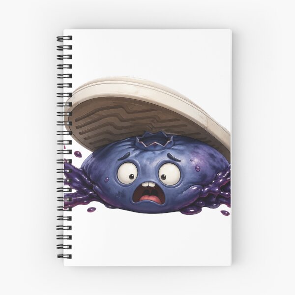 Item preview, Funny Scared Blueberry Getting Squashed by Shoe designed and sold by jgvisualarts.