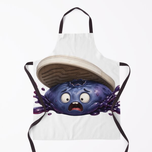 Item preview, Funny Scared Blueberry Getting Squashed by Shoe designed and sold by jgvisualarts.