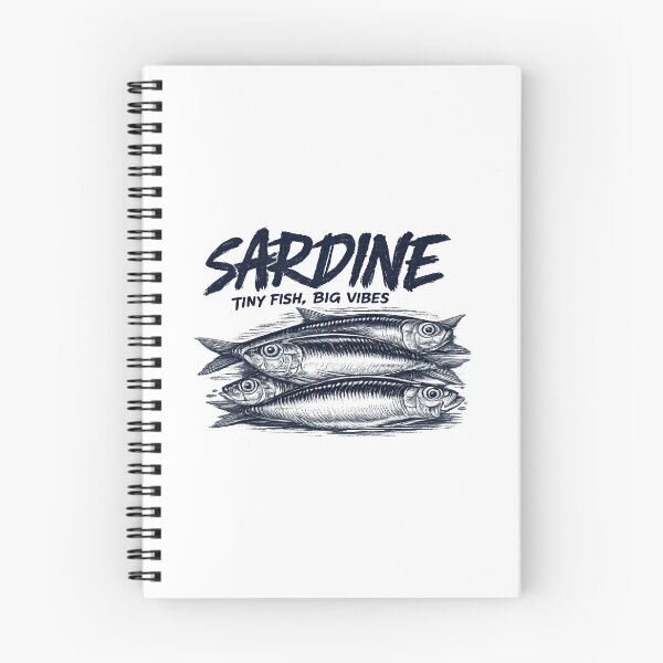Item preview, Sardine – Tiny Fish, Big Vibes Vintage Seafood Illustration designed and sold by Ramona-Gliga.